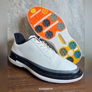 G/FORE GALLIVAN2R TUXEDO STRIPE MEN'S GOLF  SHOE SIZE 11.5 SNOW LEATHER TOUR